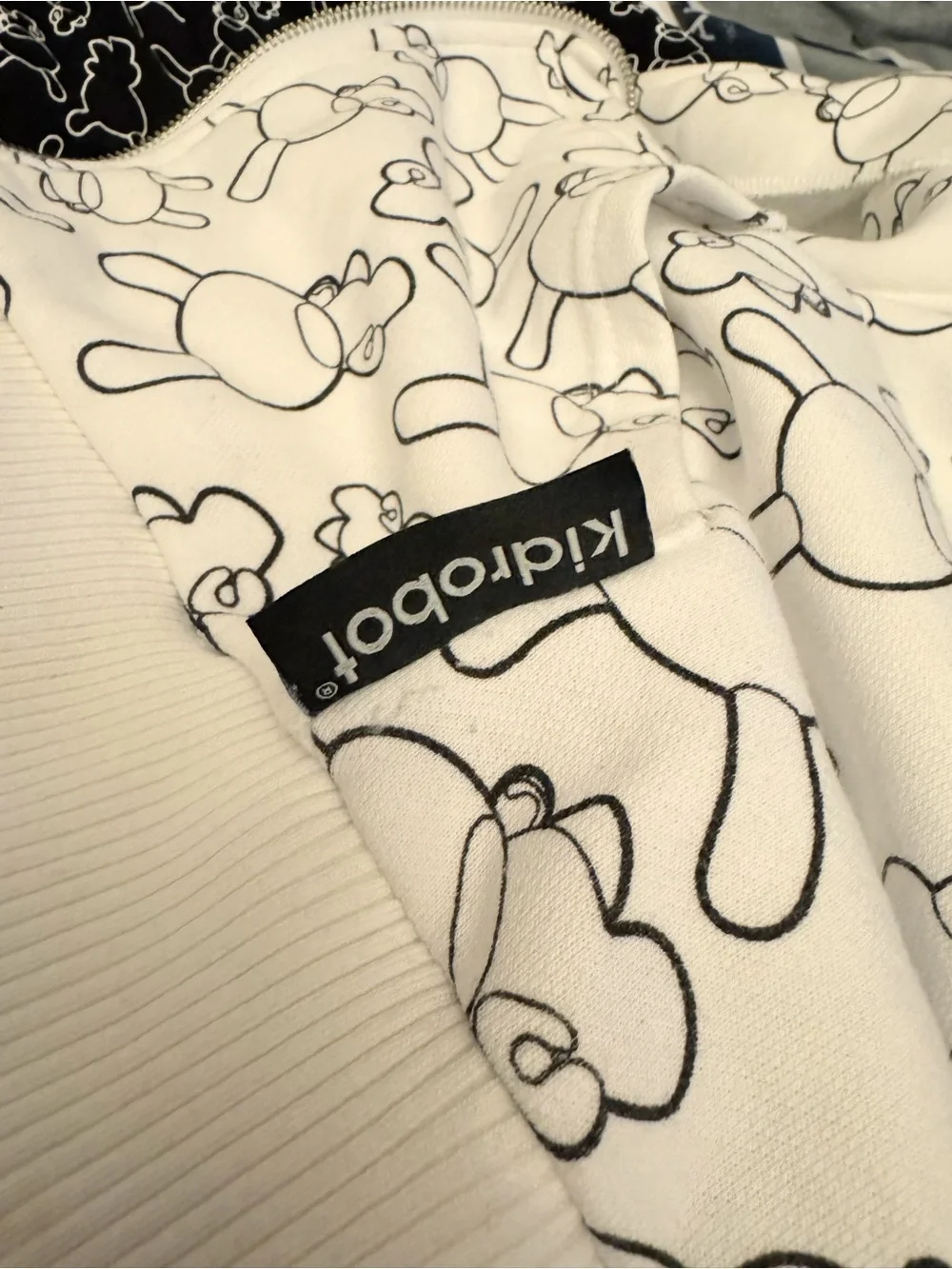 RARE-Kidrobot Dunny Print Logo 129 Of 200 Limited Edition Zip Up Hoodie XXL Mens